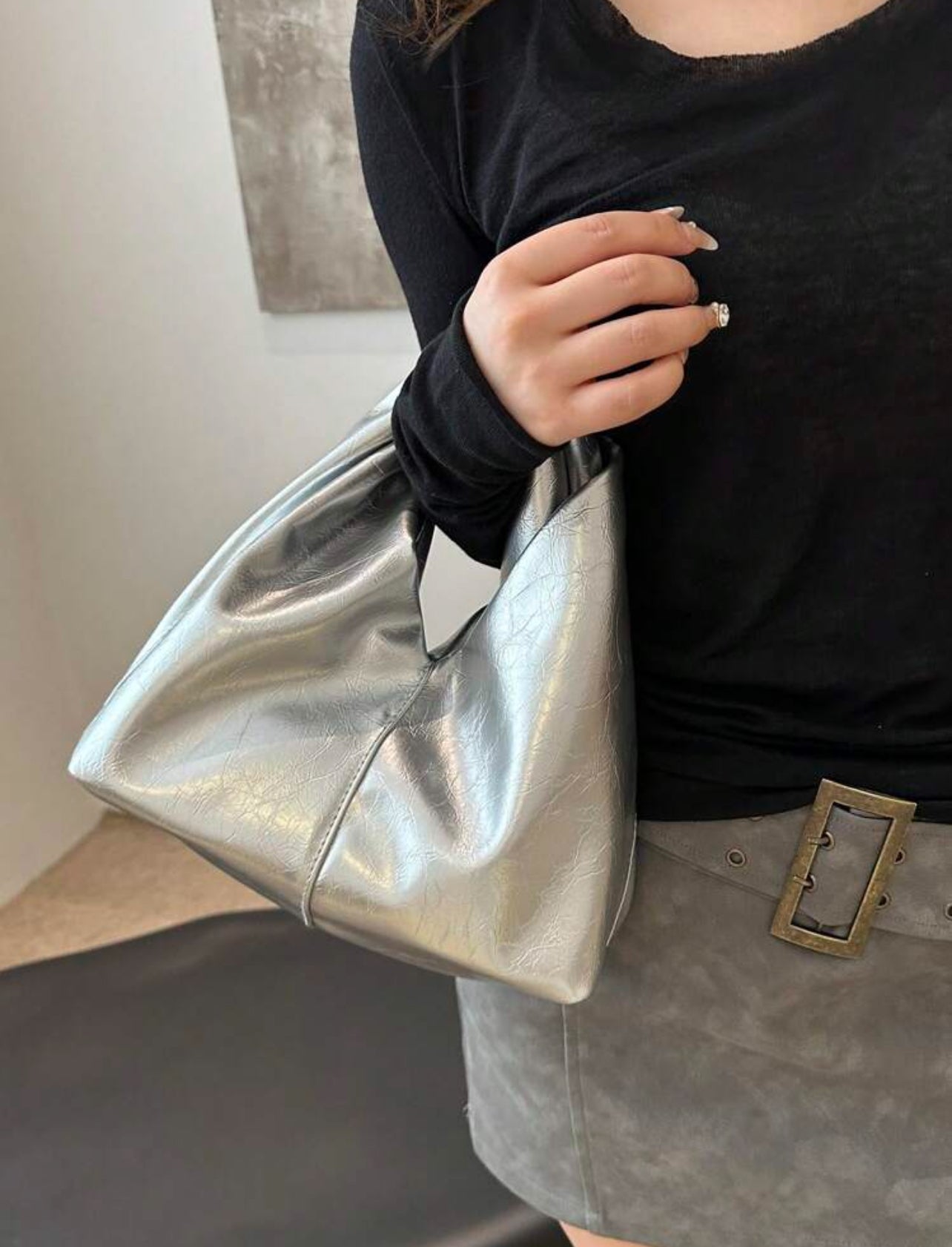 Blair silver bag