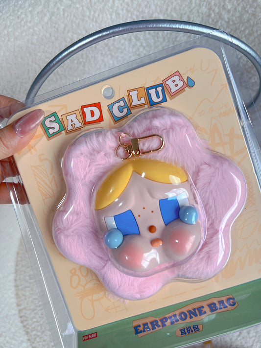 Pop Mart Cry Baby Sad Club Earphone Bag