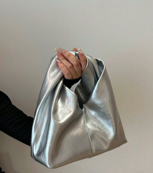 Joey Dumpling Bag silver